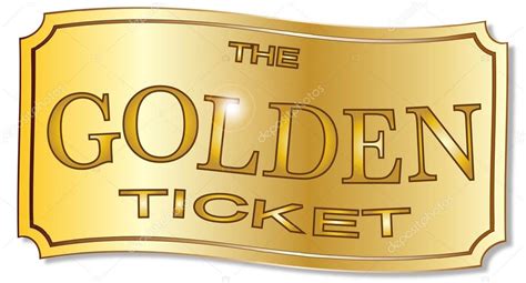 The Golden Ticket Stock Vector Image By ©bigalbaloo 63586215