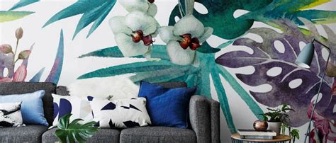 Home Decor Ideas Palm Springs Inspired Wallpaper Patterns