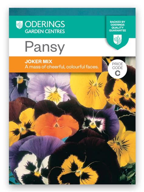 Oderings Garden Centres Flower Seeds Pansy Joker Mix