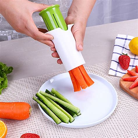 New Creative Cucumber Strip Cutter Divider Carrot Strawberry Manual