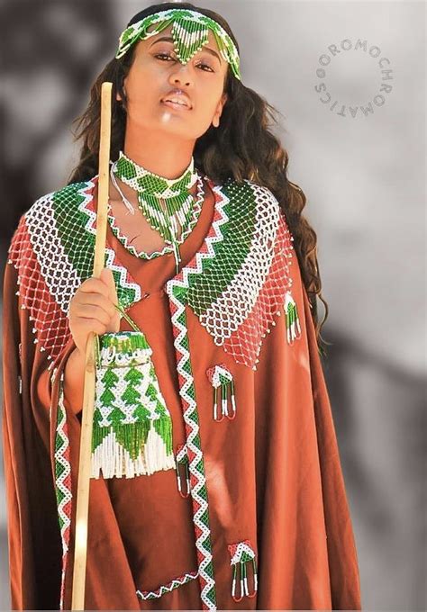 Oromo Girl With The Arsi Oromo Culture Attire Oromo Arsi