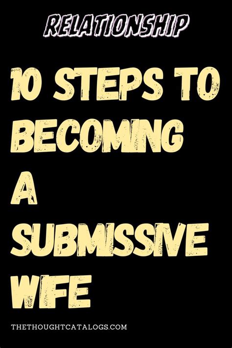 10 steps to becoming a submissive wife