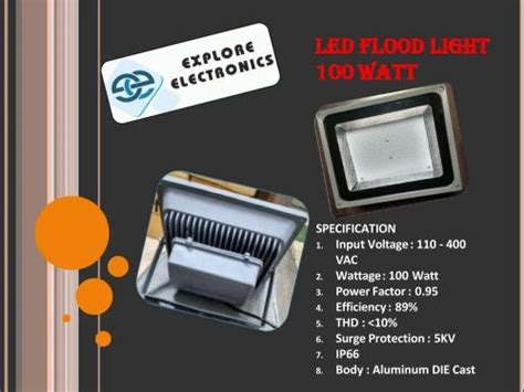 Waterproof Led Floodlight For Outdoor Pure White At Rs Piece In