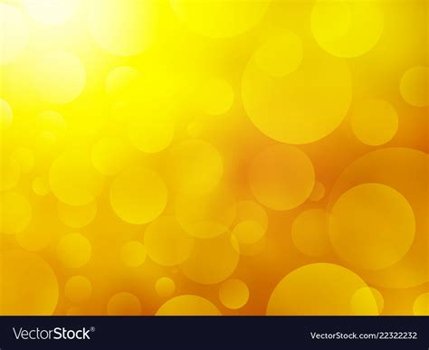 Yellow Background With Bokeh Royalty Free Vector Image