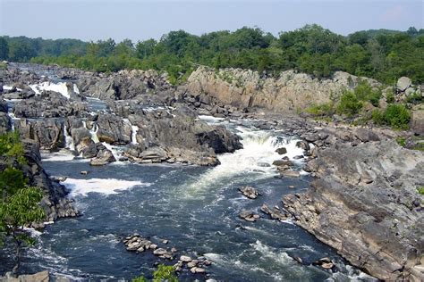 Free Great Falls Of The Potomac Riv Stock Photo