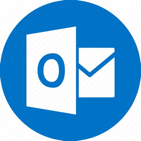 Circle Document File Format Microsoft Outlook Type Icon