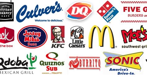 List of fast food places. Browse Food Lists | List Challenges