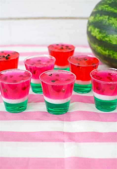 Watermelon Jello Shots Simplistically Living