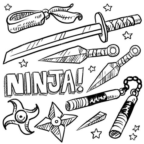 Dibujo Armas De Ninja Para Colorear Imprimir E Dibujar Coloringonly Com