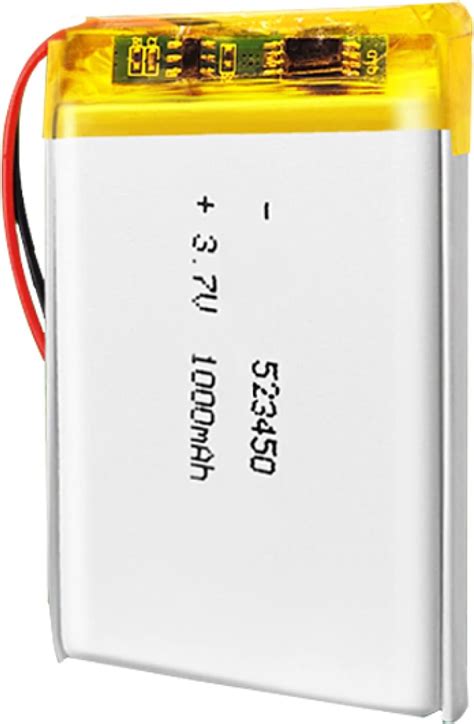 Amazon NaruSky 523450 3 7V 1000mAh Lithium Polymer Rechargeable