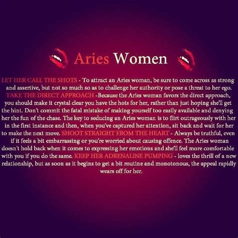 As An Aries Woman I Can Atest To This But It Also Goes For All Types