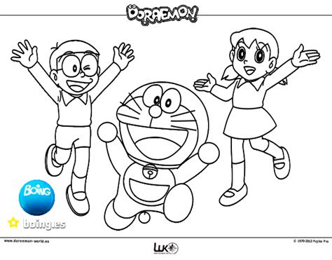 Dibujo De Doraemon Y Amigos Pintado Por En El Día 26 06 15