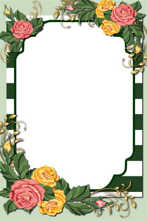 Arte Floral Paper Floral Page Borders Design Frame Border Design