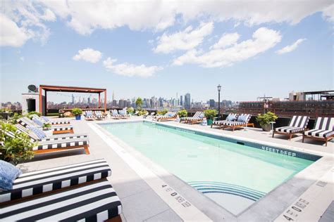 If you do need manhattan, it's only a few short stops away on the l or j train. Williamsburg Hotel's Rooftop Pool and Bar Opens in July ...