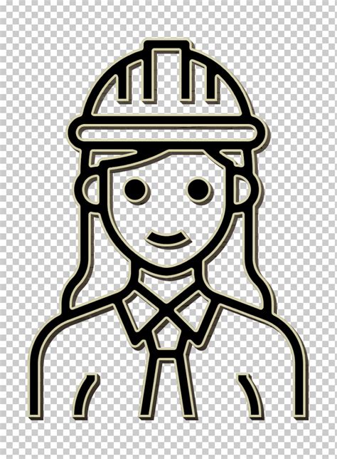 Engineer Icon Technician Icon Occupation Woman Icon Png Clipart