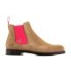 Price and other details may vary based on size and color. Serfan Chelsea Boot Damen Wildleder Beige Pink