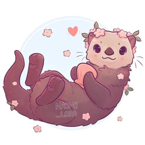 Naomi Lord Art sur Instagram : 🦦 Starting up another cute animal series