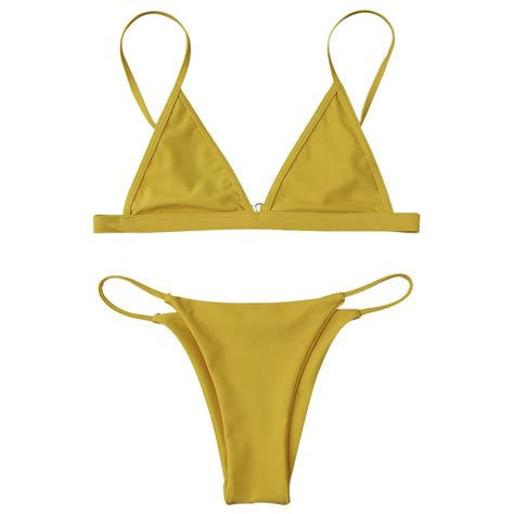 2018 Brand Bikini Set Sexy Swimwear Women Solid Bikini Low Waist Swimsuit Female Bandage Bathing