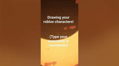 Drawing Your Roblox Characters Youtube