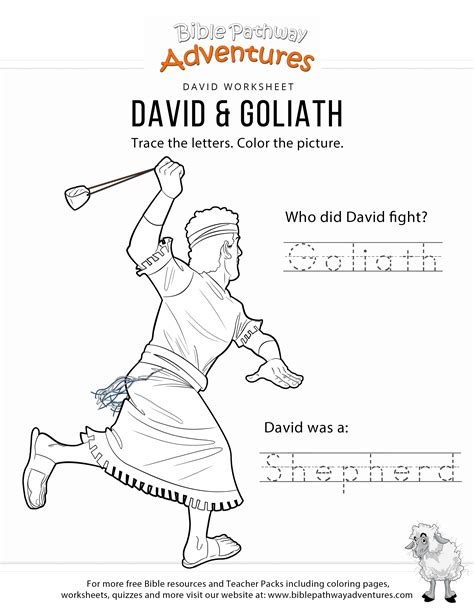 20 Free Printable David And Goliath Worksheets Coo Worksheets