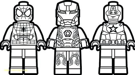 Lego Marvel Coloring Pages