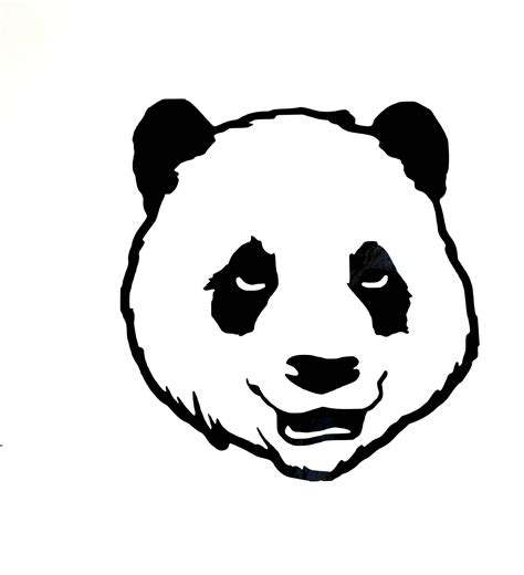 Panda Face Decal Sticker Panda Car Window Sticker Decal Panda Etsy