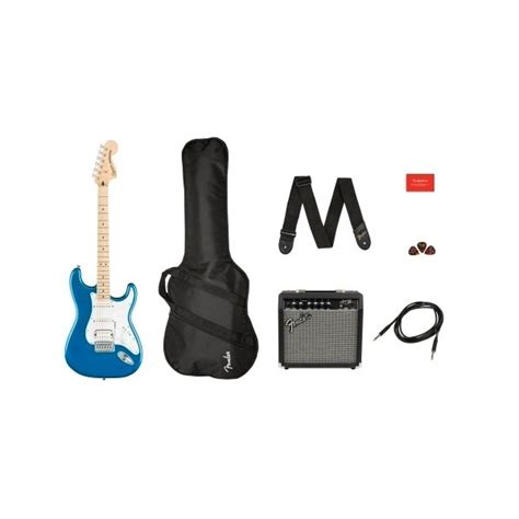Fender Squier Stratocaster Electric Guitar Pack In Black