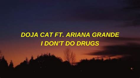 Doja Cat I Dont Do Drugs Ft Ariana Grande Lyrics Youtube