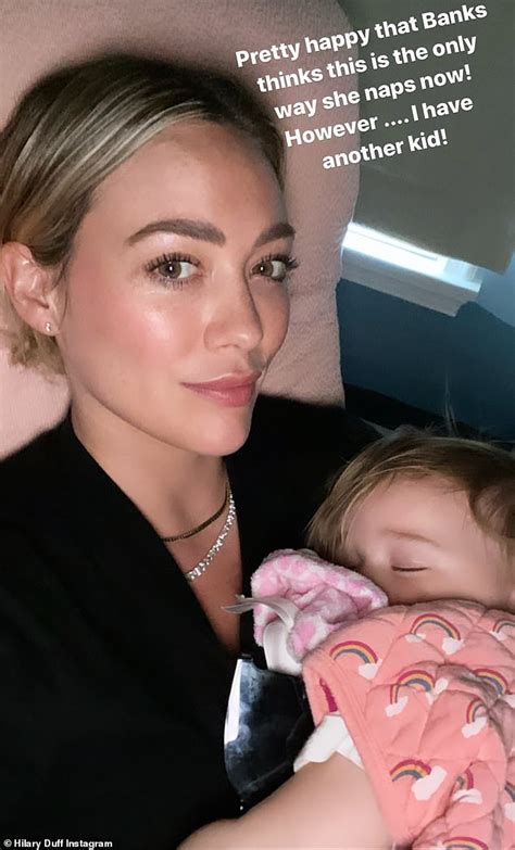 Hilary Duff Has Her Hands Full As She Shares A Photo Of Her Sleeping Daughter Banks 14 Months