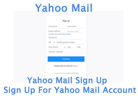 Yahoo Mail Sign Up Yahoo Mail Trendebook