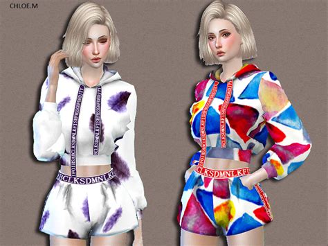 Chloem — Sports Hoodie And Shorts 2 Created For The Sims