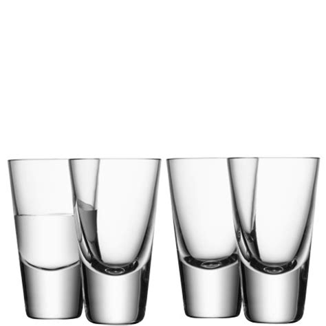 Lsa Bar Vodka Glass 100ml Set Of 4 Champagne One