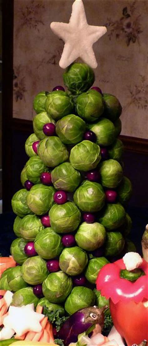 Eating fruit and vegetables can help protect against some diseases including diabetes and some cancers. Brussels Sprouts Christmas Tree | Beautiful on Raw