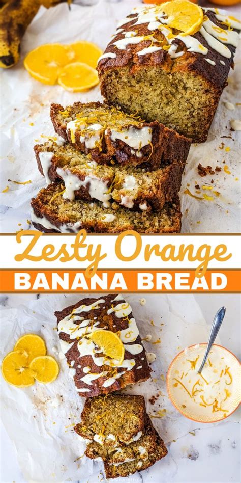 Zesty Orange Banana Bread With Vanilla Citrus Glaze Radical Strength