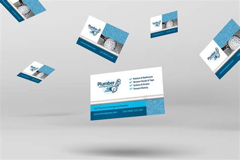 Plumber Business Card Template In Psd Ai And Vector Brandpacks