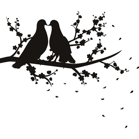 12 tree branch silhouette (png transparent) vol. Pin on Birds on a Branch