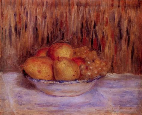 Still Life With Pears And Grapes — Pierre Auguste Renoir