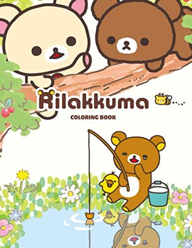 Rilakkuma Coloring Book Exclusive Artistic Illustrations For Fans Of