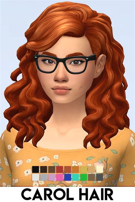 Carol Hair By Vikai Imvikai On Patreon Sims Sims 4 Sims 4 Characters
