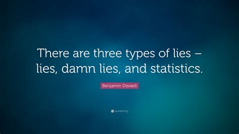 Benjamin Disraeli Quote “there Are Three Types Of Lies Lies Damn