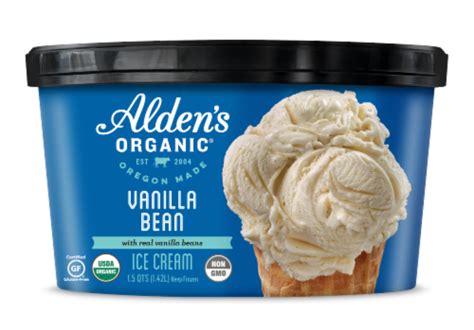 Alden S Organic Vanilla Bean Ice Cream Qt Kroger