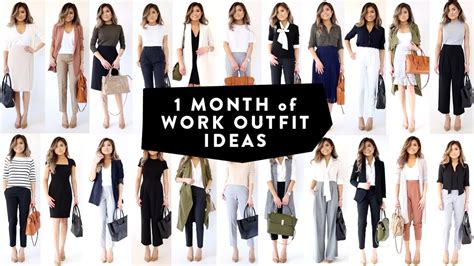 1 Month Of Work Outfit Ideas Professional Work Office