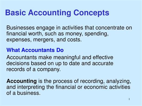 Ppt Basic Accounting Concepts Powerpoint Presentation Free Download