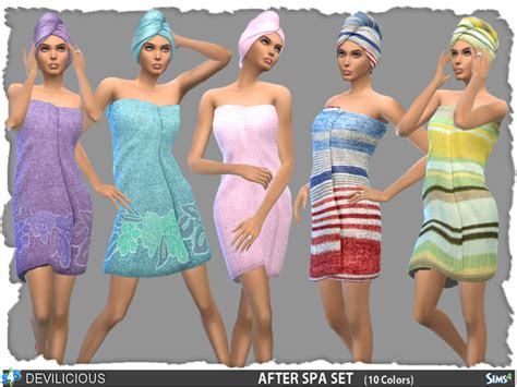 After Spa Towel And Towelwrap Set By Devilicious At Tsr Sims 4 Updates