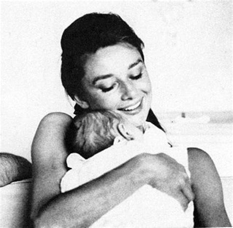 For Audrey Hepburn On Instagram “audrey With Her New Born Son Sean In 1960 Photographed By