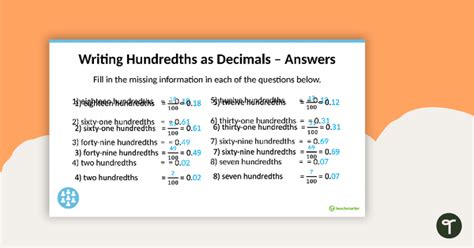 Introducing Decimal Numbers Powerpoint Teaching Resource Teach Starter