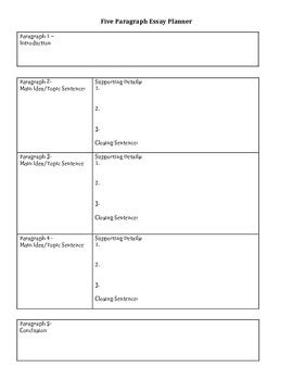 Paragraph Writing Graphic Organizers Ferisgraphics