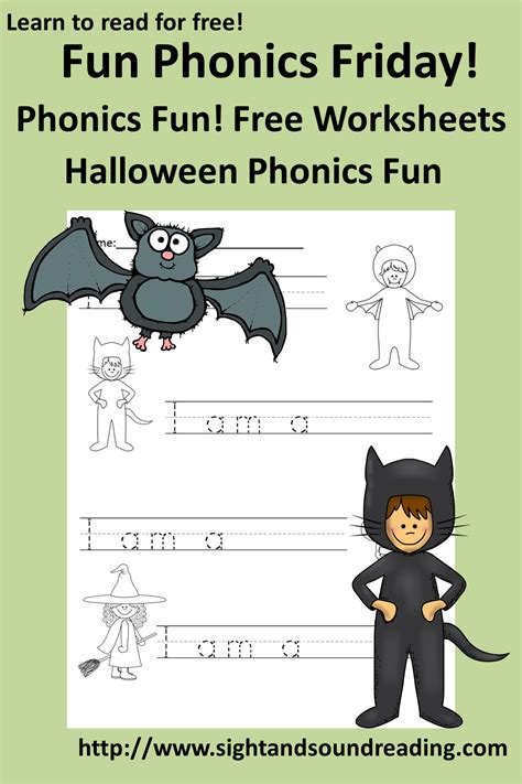 Free Phonics Worksheet For Halloween Fun Activity For Kindergarten