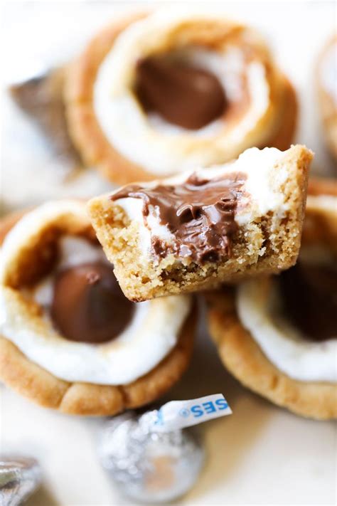 Why are there no eggs in the cookie dough? HERSHEY'S KISSES Peanut Butter Marshmallow Cookie Cups ...