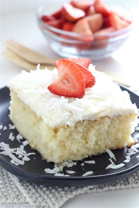 Easy Coconut Cake Recipe Belle Of The Kitchen